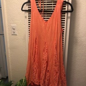Orange/salmon sun dress